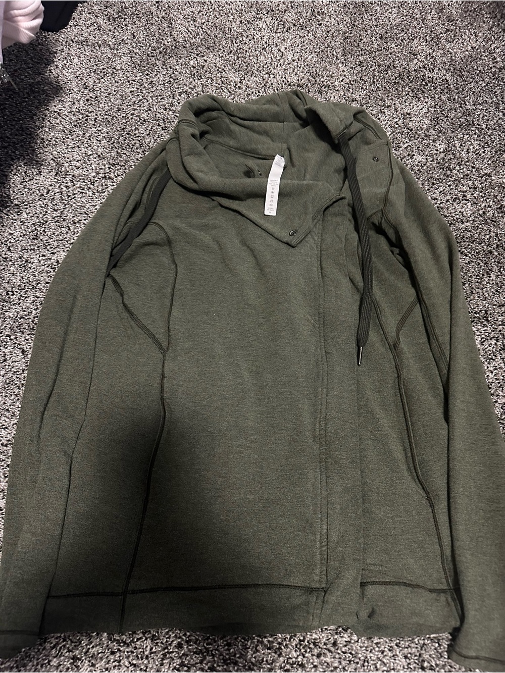 lululemon athletica Olive Green Funnel Neck Pullover Sweater